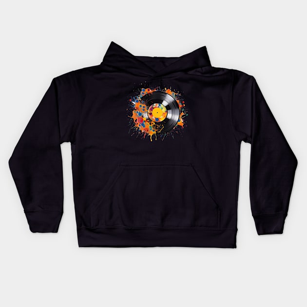 Record Album Kids Hoodie by Urban Archeology Shop Gallery